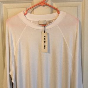 White oversized tunic from Aritzia